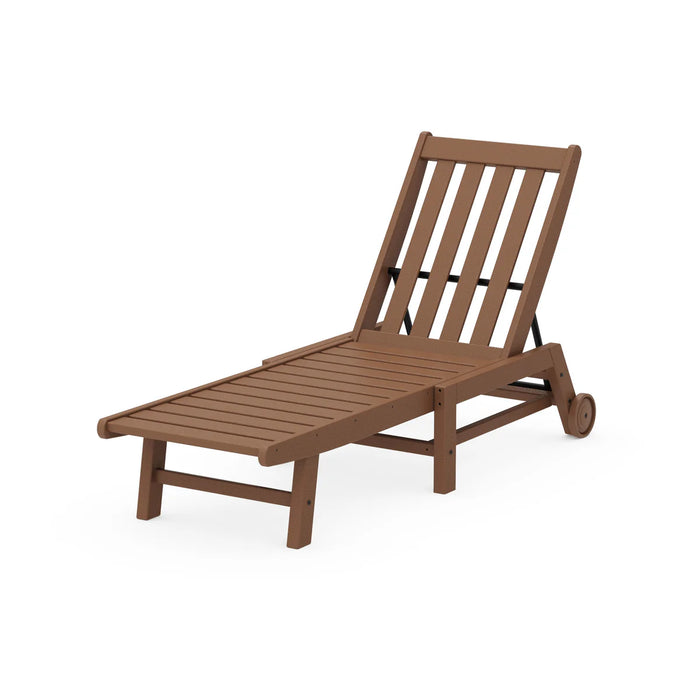 Polywood Vineyard Chaise with Wheels