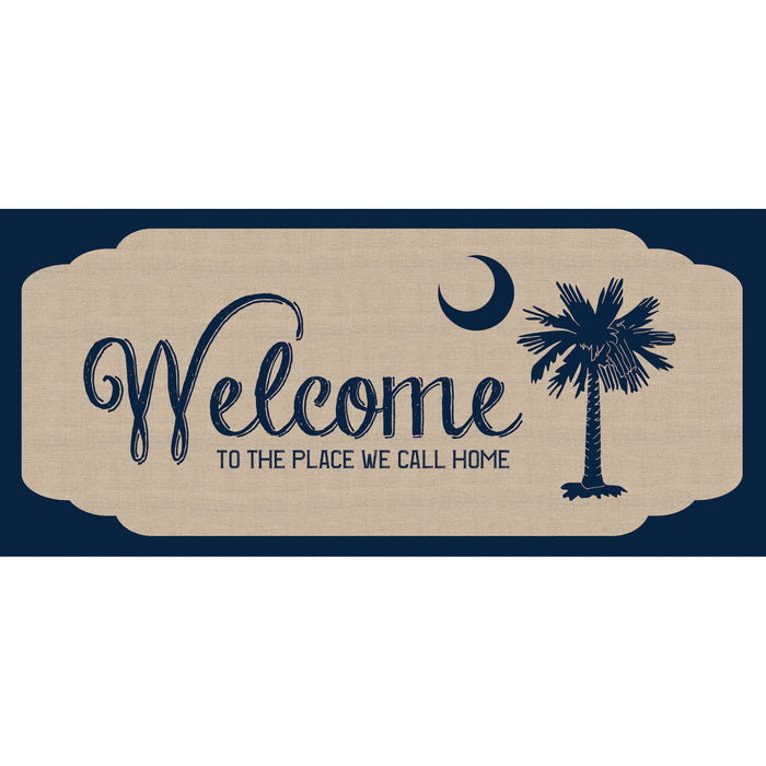 South Carolina Welcome Burlap Sassafras Switch Mat