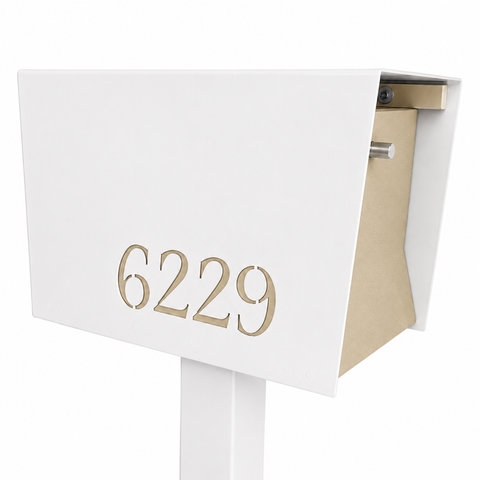 UptownBox-2.0 in ARCTIC WHITE - Modern Mailbox