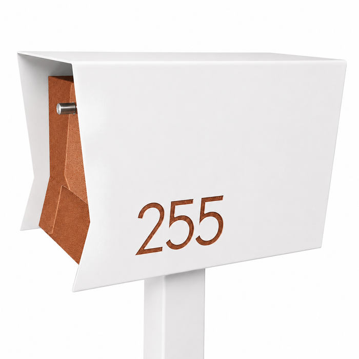 Retrobox-2.0,  in ARCTIC WHITE - Modern Mailbox