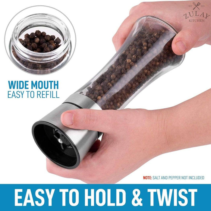 Salt and Pepper Grinder - Stainless Steel