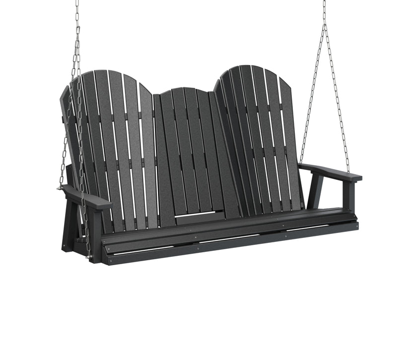 Berlin Gardens Comfo Back Three Seat Console Swing with Zinc Chains