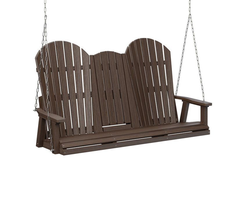 Berlin Gardens Comfo Back Three Seat Console Swing with Zinc Chains