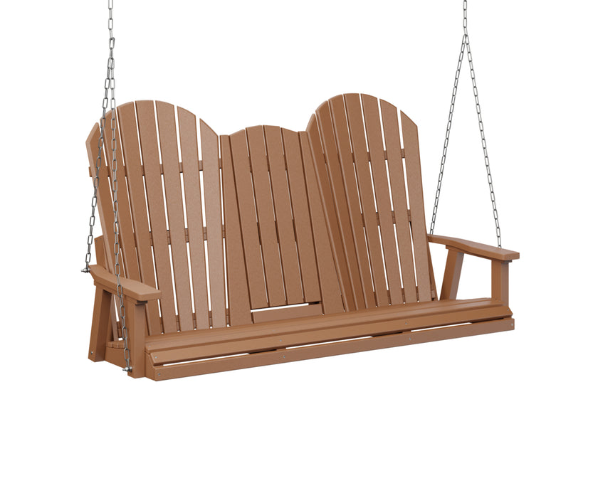 Berlin Gardens Comfo Back Three Seat Console Swing with Stainless Steel Chains