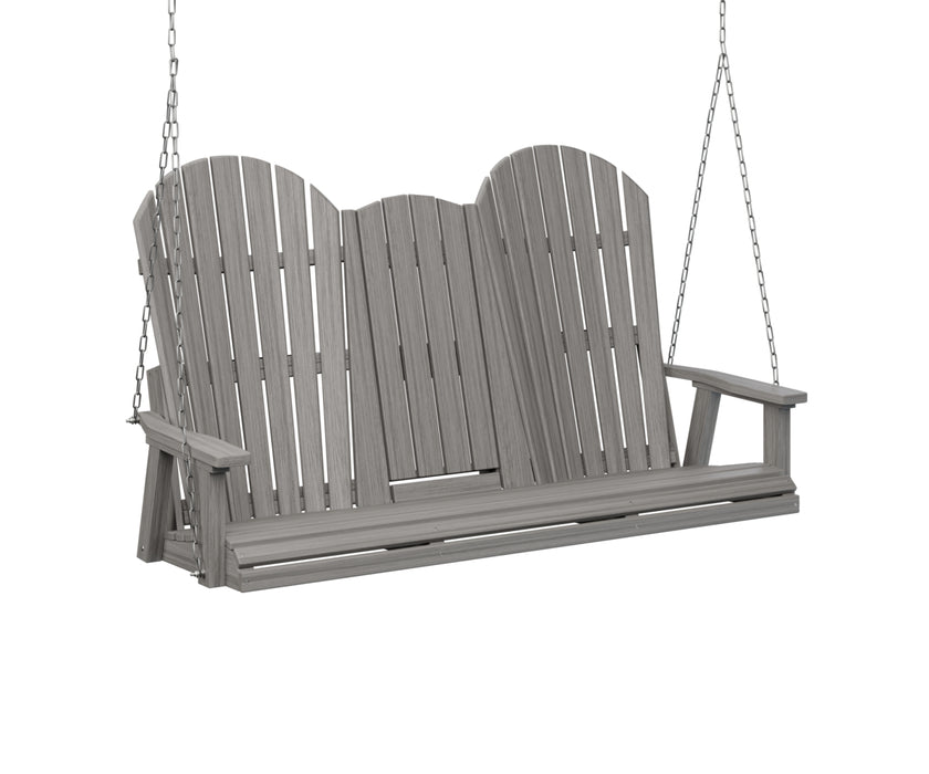 Berlin Gardens Comfo Back Three Seat Console Swing with Zinc Chains