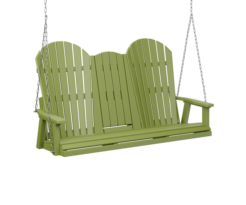 Berlin Gardens Comfo Back Three Seat Console Swing with Zinc Chains