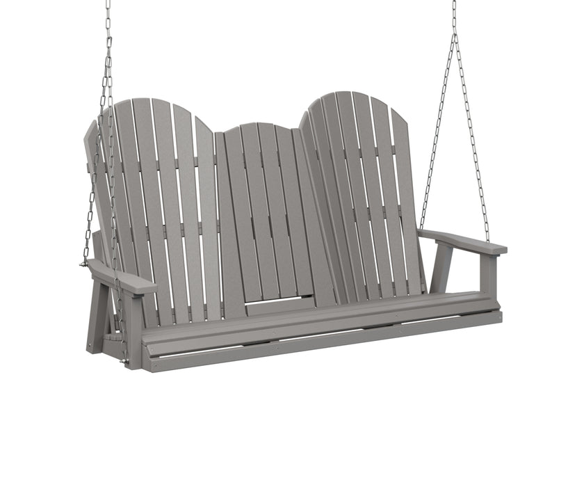 Berlin Gardens Comfo Back Three Seat Console Swing with Zinc Chains