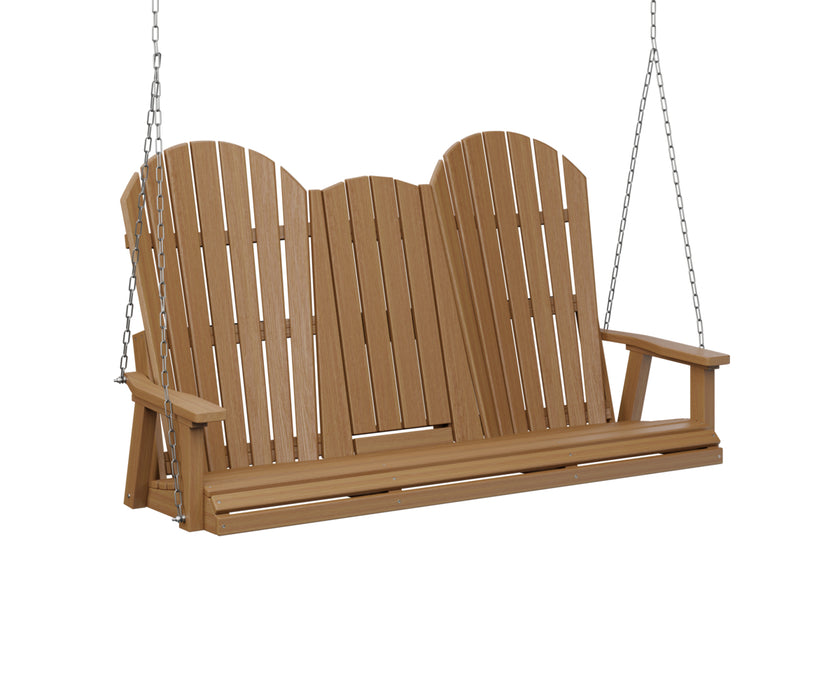 Berlin Gardens Comfo Back Three Seat Console Swing with Zinc Chains