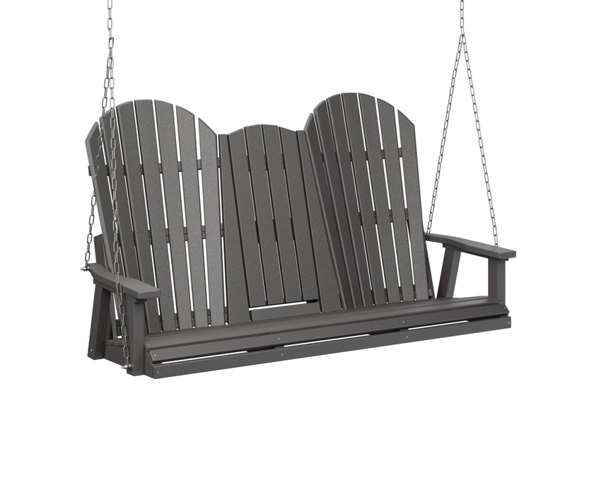 Berlin Gardens Comfo Back Three Seat Console Swing with Zinc Chains