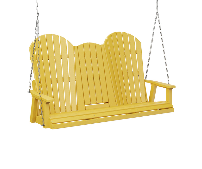 Berlin Gardens Comfo Back Three Seat Console Swing with Stainless Steel Chains