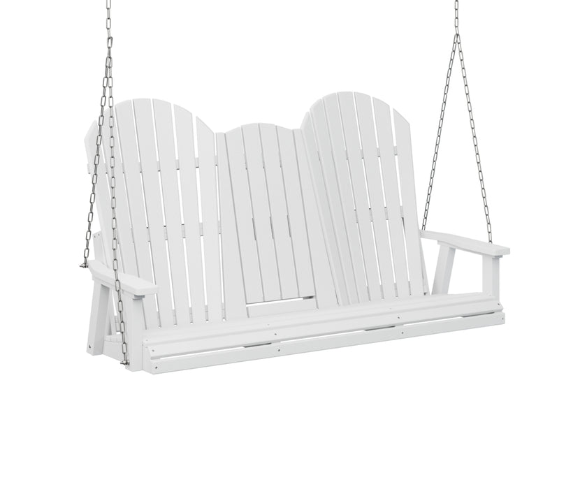 Berlin Gardens Comfo Back Three Seat Console Swing with Zinc Chains