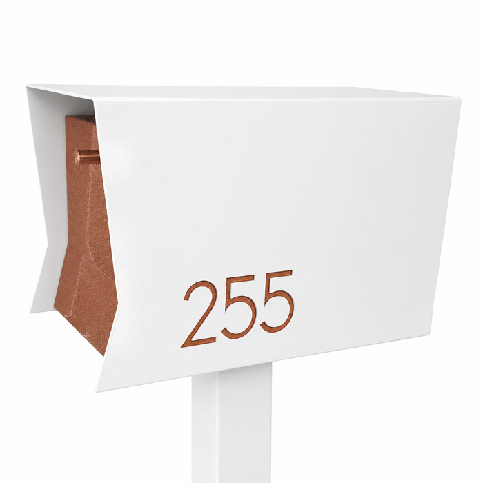 Retrobox-2.0,  in ARCTIC WHITE - Modern Mailbox
