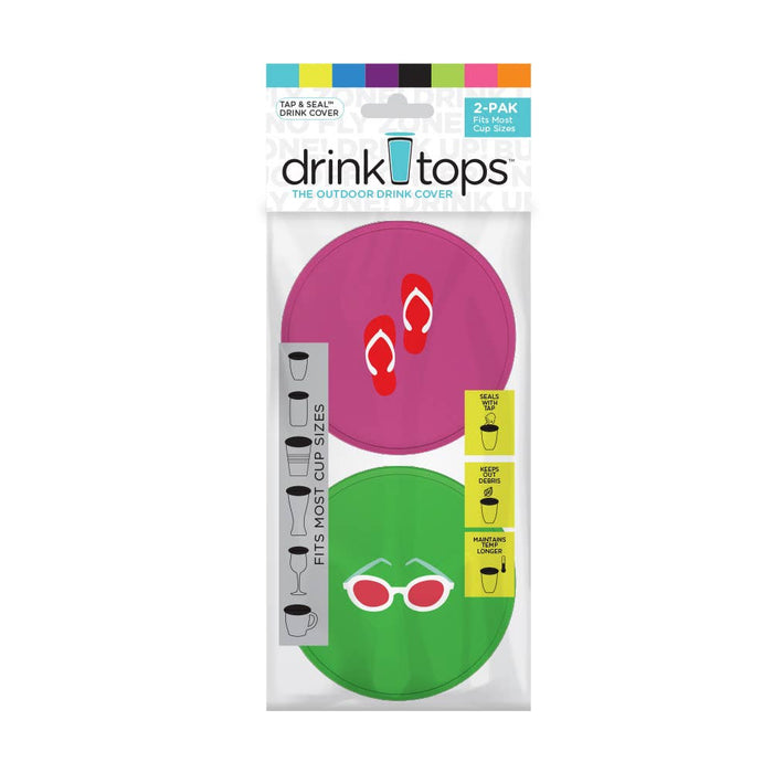 TAP & SEAL Drink Covers - Set of 2