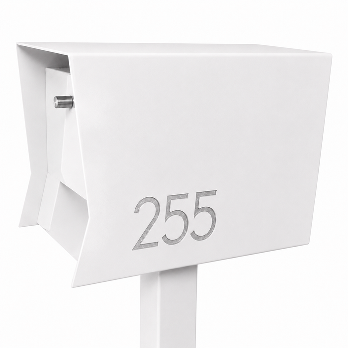 Retrobox-2.0,  in ARCTIC WHITE - Modern Mailbox