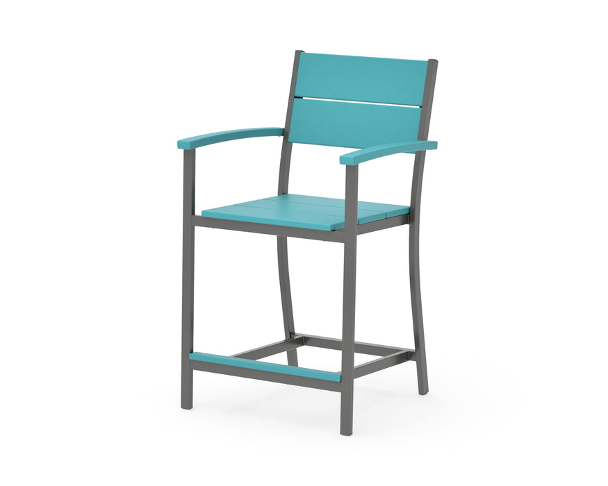 POLYWOOD® Main Street Counter Arm Chair