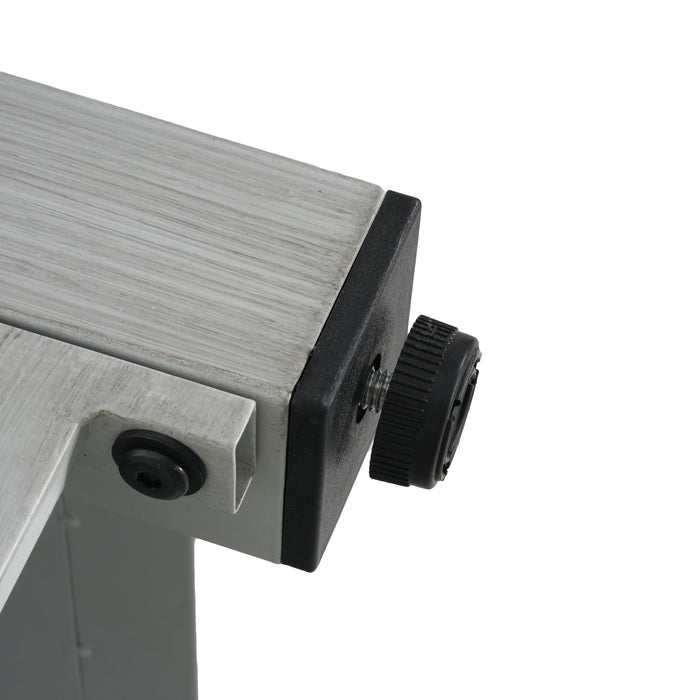 Extendable Rectangle Aluminum Alloy Fire Pit Table, 50,000BTU