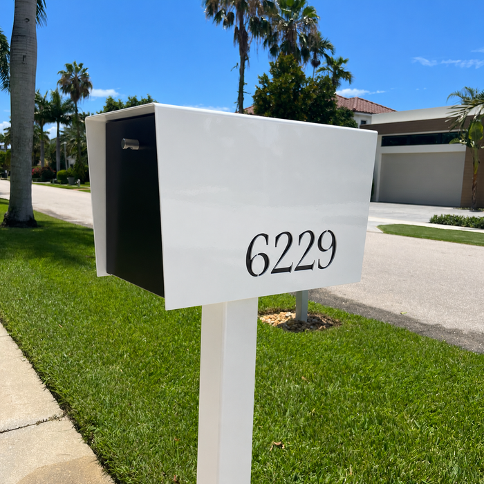 UptownBox-2.0 in ARCTIC WHITE - Modern Mailbox
