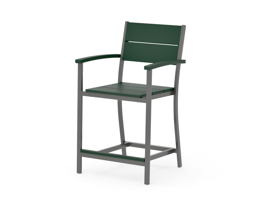 POLYWOOD® Main Street Counter Arm Chair