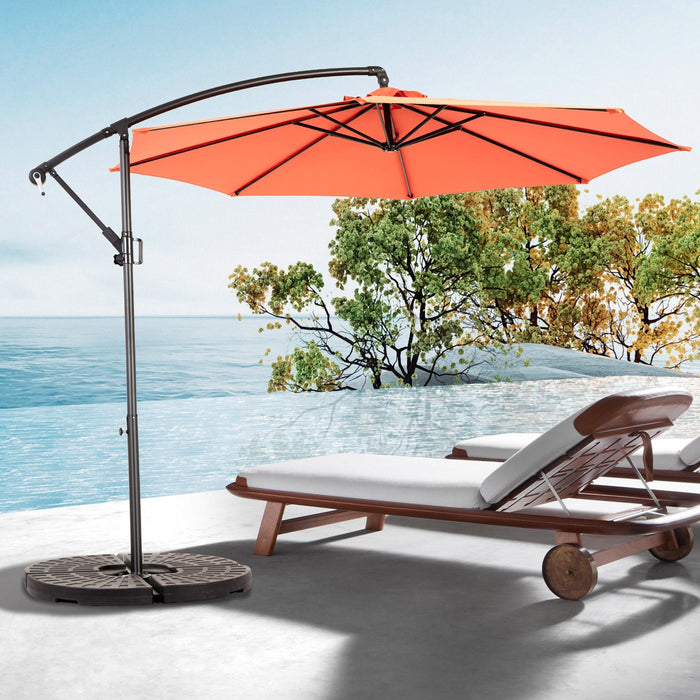 10ft Offset Hanging Market Patio Umbrella with Easy Tilt Adjustment — Outdoor Rooms by Design 10ft Offset Hanging Market Patio Umbrella with Easy Tilt Adjustment — Outdoor Rooms by Design