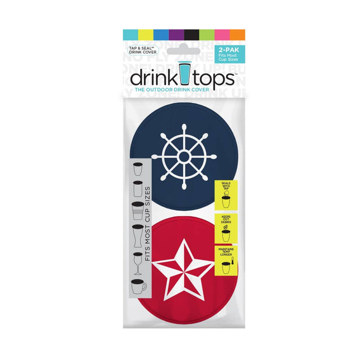 TAP & SEAL Drink Covers - Set of 2