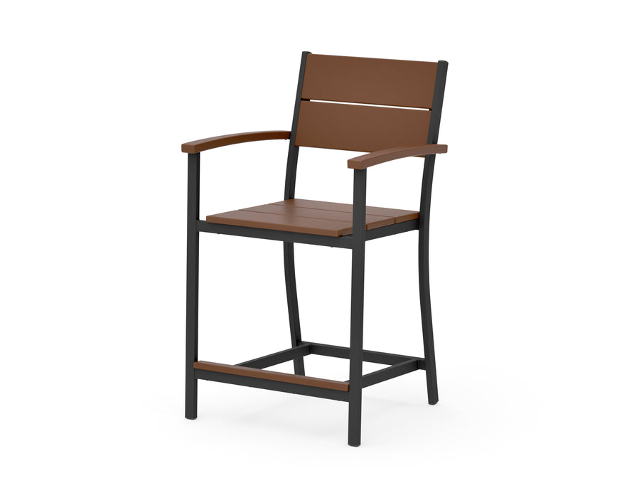 POLYWOOD® Main Street Counter Arm Chair