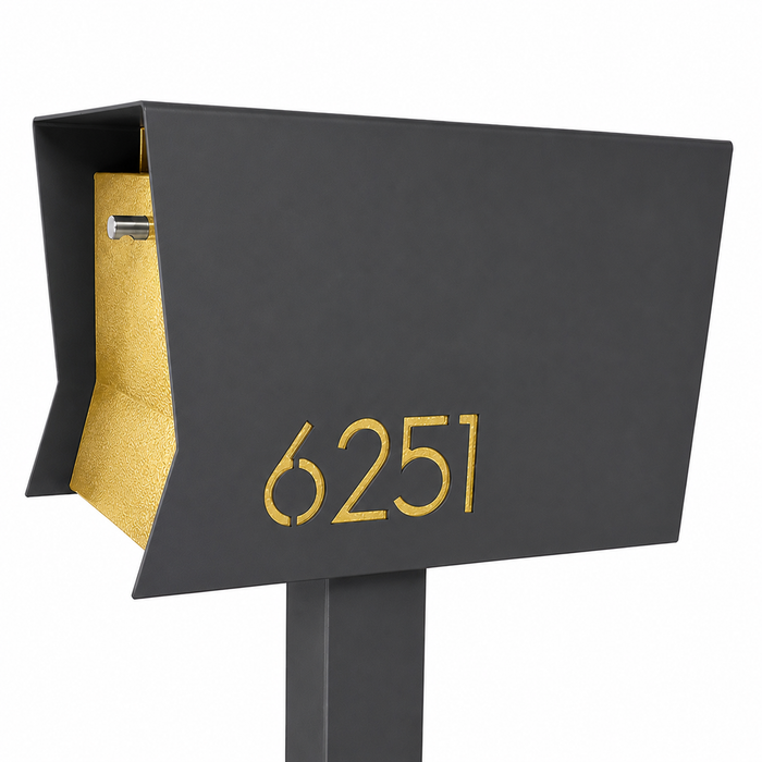 Retrobox-2.0 in DESIGNER GREY - Modern Mailbox