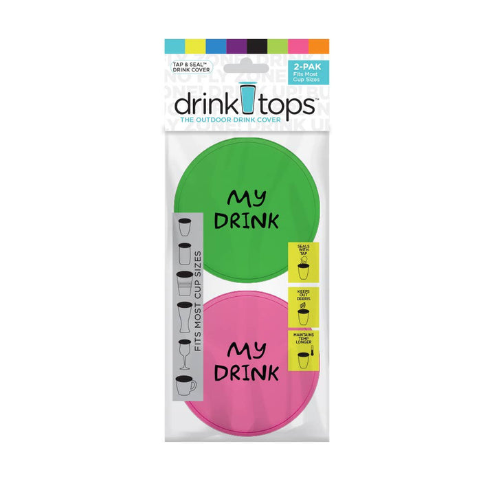 TAP & SEAL Drink Covers - Set of 2