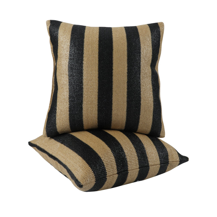 2 Pack Outdoor Throw Pillows, Patio Cushions (18x18 Inch)