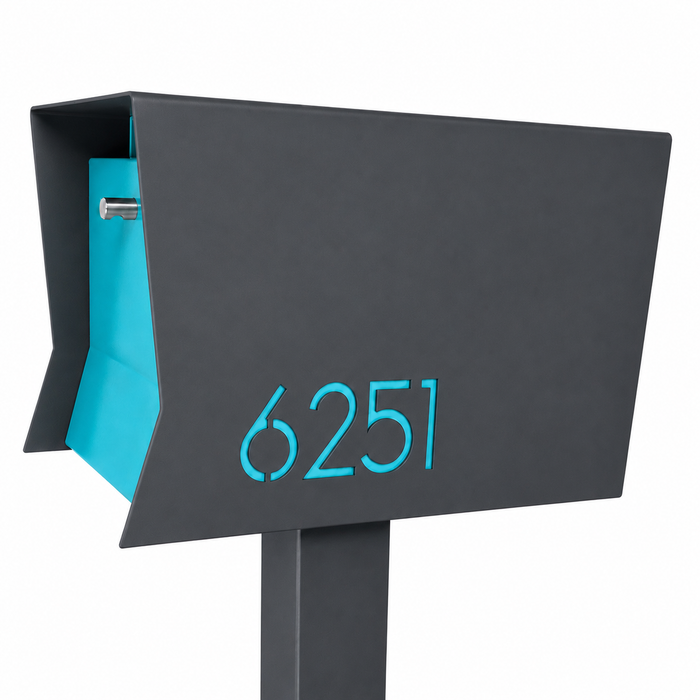 Retrobox-2.0 in DESIGNER GREY - Modern Mailbox