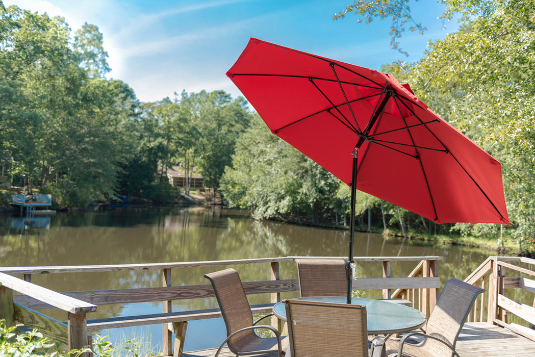 Frankford Monterey Fiberglass Market Auto-Tilt Umbrella - 9' Octagon