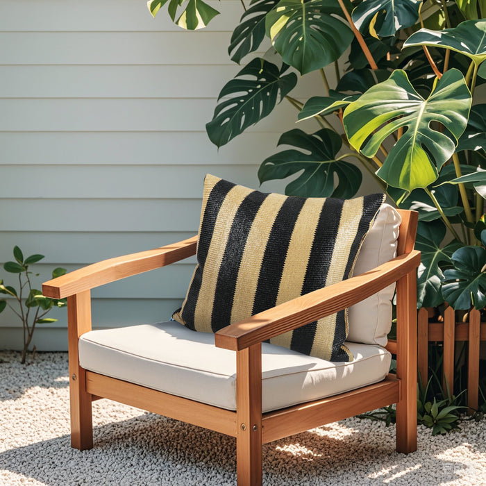 2 Pack Outdoor Throw Pillows, Patio Cushions (18x18 Inch)