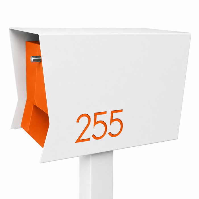 Retrobox-2.0,  in ARCTIC WHITE - Modern Mailbox