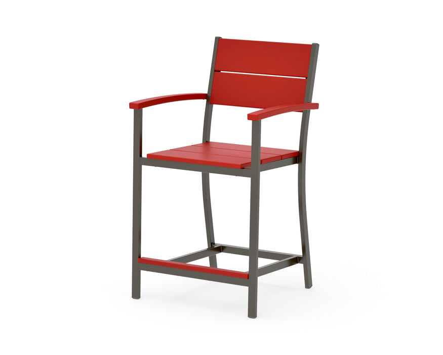 POLYWOOD® Main Street Counter Arm Chair