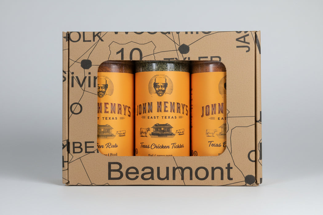 John Henry Piney Wood Gift Box - 3 Rub