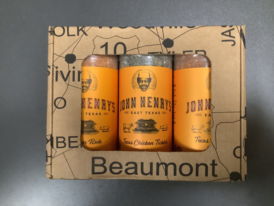 John Henry Piney Wood Gift Box - 3 Rub