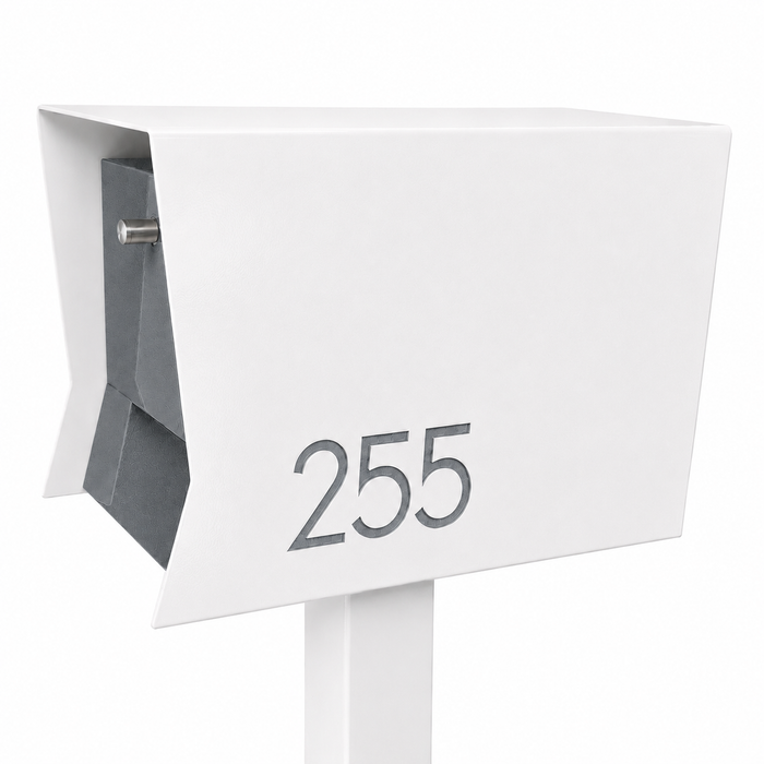 Retrobox-2.0,  in ARCTIC WHITE - Modern Mailbox