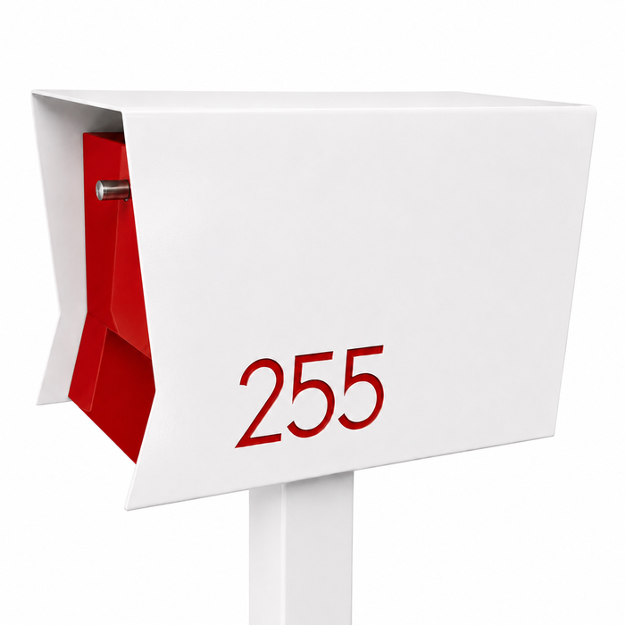 Retrobox-2.0,  in ARCTIC WHITE - Modern Mailbox