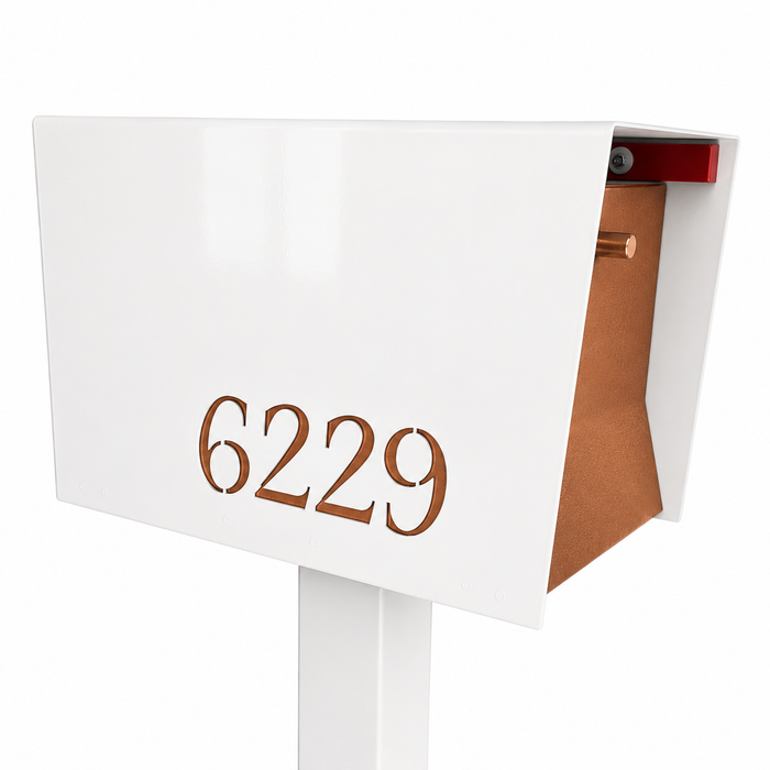UptownBox-2.0 in ARCTIC WHITE - Modern Mailbox