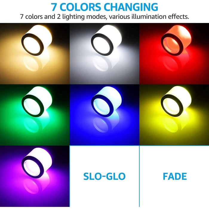 ALPR08 8-Pack RGB LED Landscape Pathway Lights Package, 4.5W Low Voltage 12V Bollard Outdoor Landscape Lighting