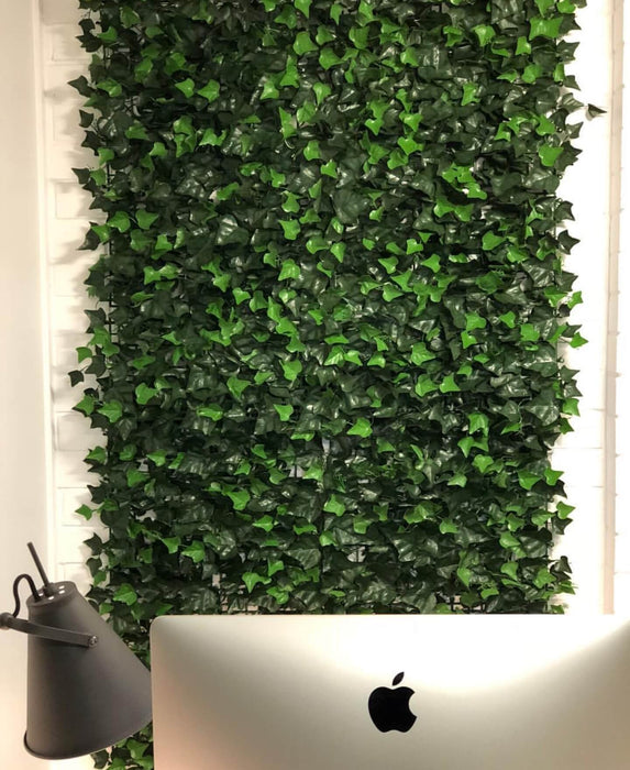 Artificial Boston Ivy Green Wall 33SQ FT Commercial Grade UV Resistant