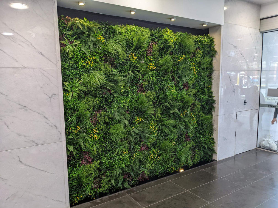 Luxury Country Fern Artificial Vertical Garden 40" x 40" 11SQ FT Commercial Grade UV Resistant