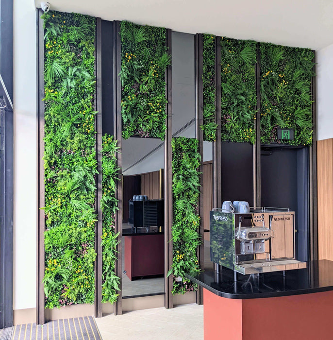 Luxury Country Fern Artificial Vertical Garden 40" x 40" 11SQ FT Commercial Grade UV Resistant