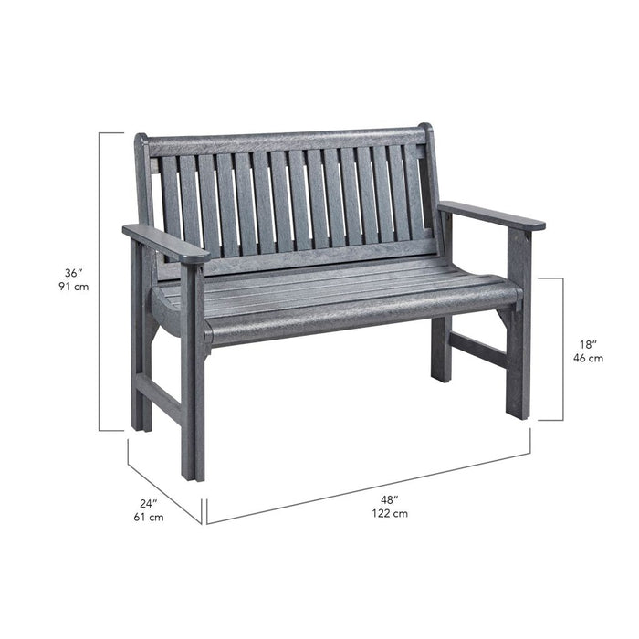 C. R. Plastic 4' Garden Bench