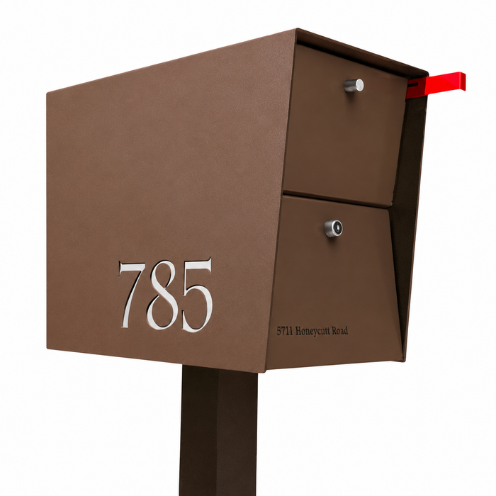 NEW! The UpTown Box Locking Package Dropbox  in COCONUT - Modern Mailbox