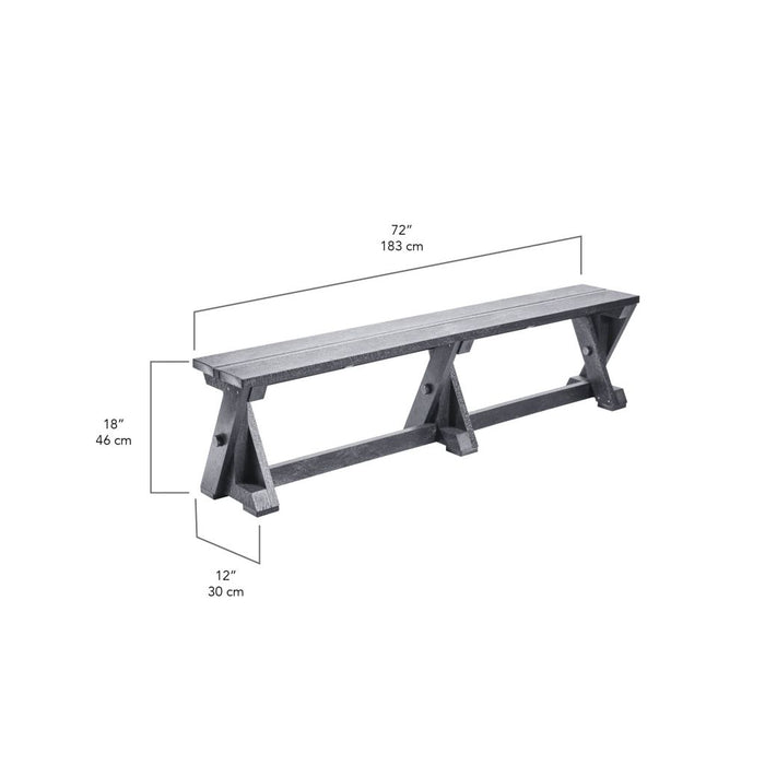 C. R. Plastic Harvest Dining Bench