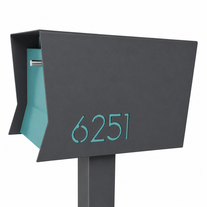 Retrobox-2.0 in DESIGNER GREY - Modern Mailbox