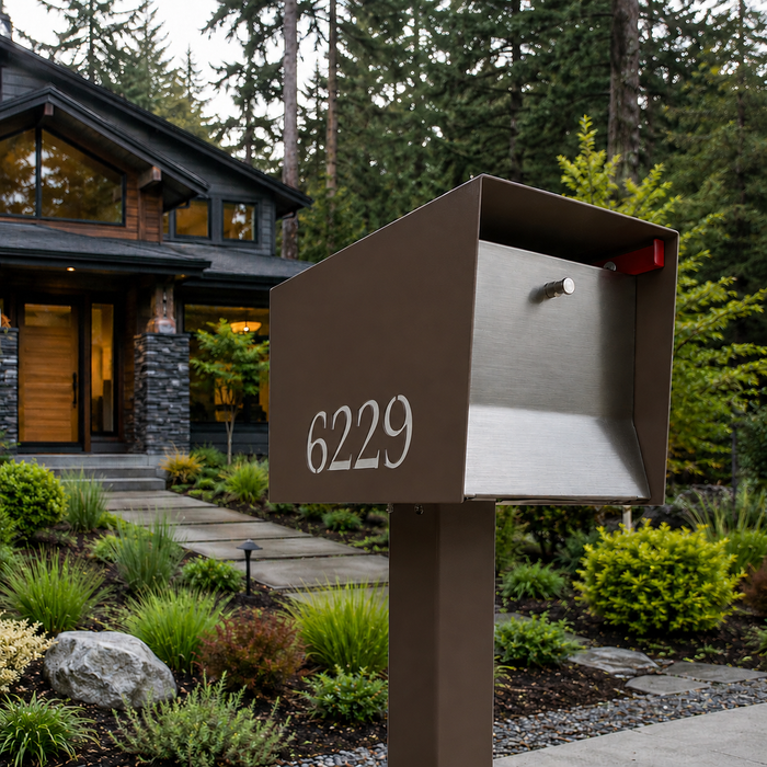 UpTown Box-2.0 in COCONUT - Modern Mailbox