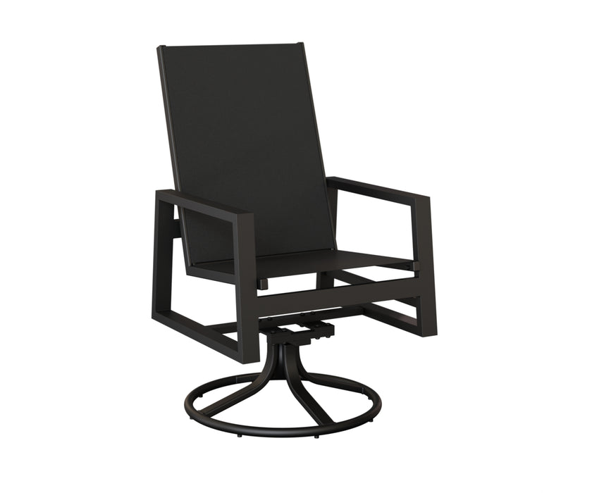 Berlin Gardens Vida High Back Swivel Rocker Dining Chair