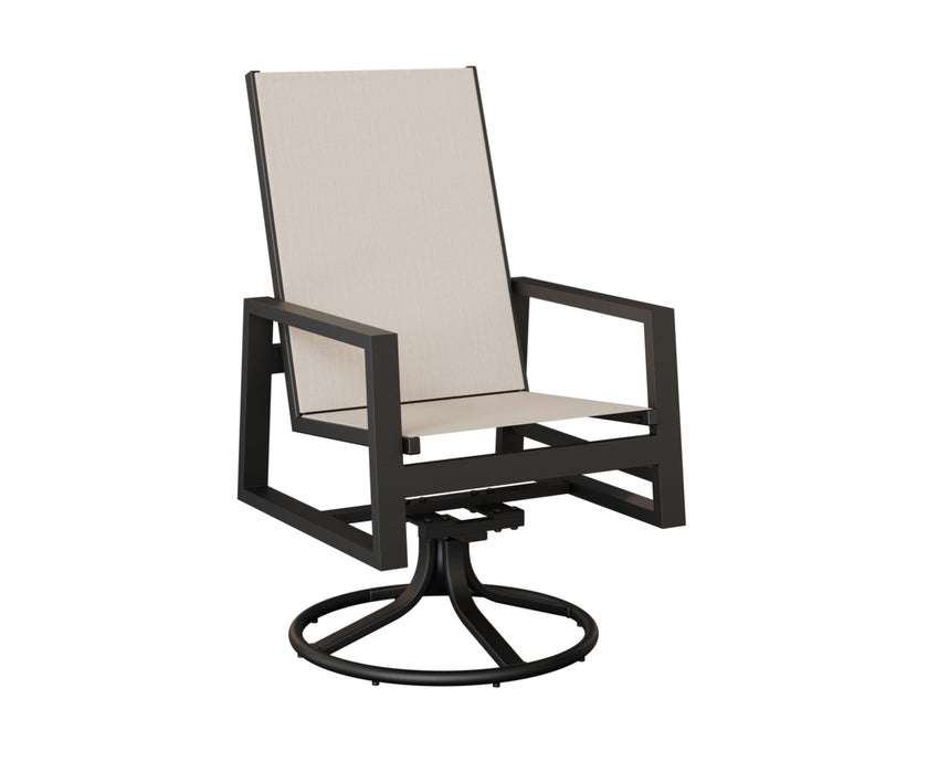Berlin Gardens Vida High Back Swivel Rocker Dining Chair