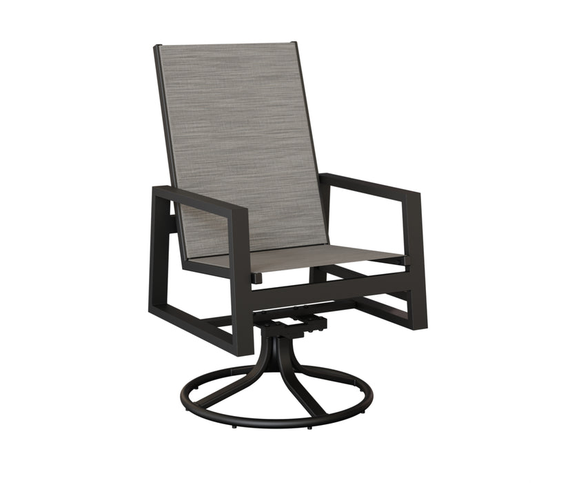 Berlin Gardens Vida High Back Swivel Rocker Dining Chair